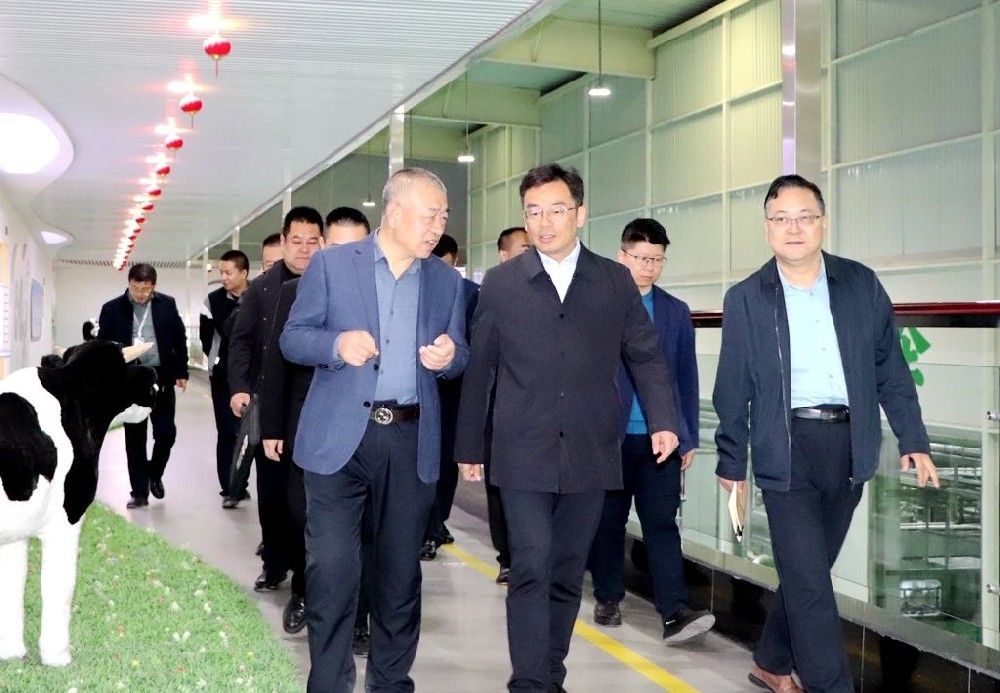 副市长朱书生到甘肃前进集团传祁乳业调研指导