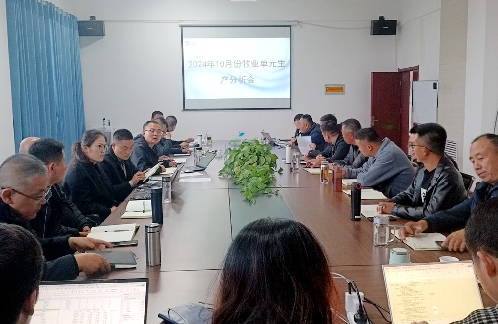 甘肃前进集团牧业生产单元召开10月份生产经营分析会